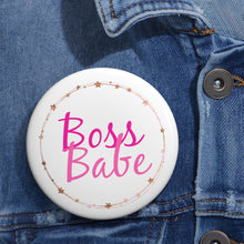 Load image into Gallery viewer, Safety Pin Button - Boss Babe