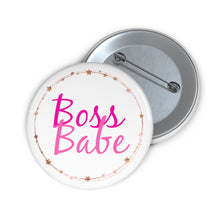 Load image into Gallery viewer, Safety Pin Button - Boss Babe