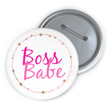 Load image into Gallery viewer, Safety Pin Button - Boss Babe
