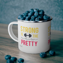Load image into Gallery viewer, Enamel Mug - Strong is the New Pretty