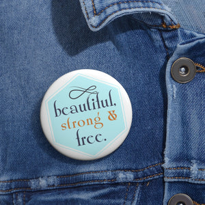 Safety Pin Button - Beautiful, Strong & Free