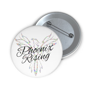 Safety Pin Button - Phoenix Rising
